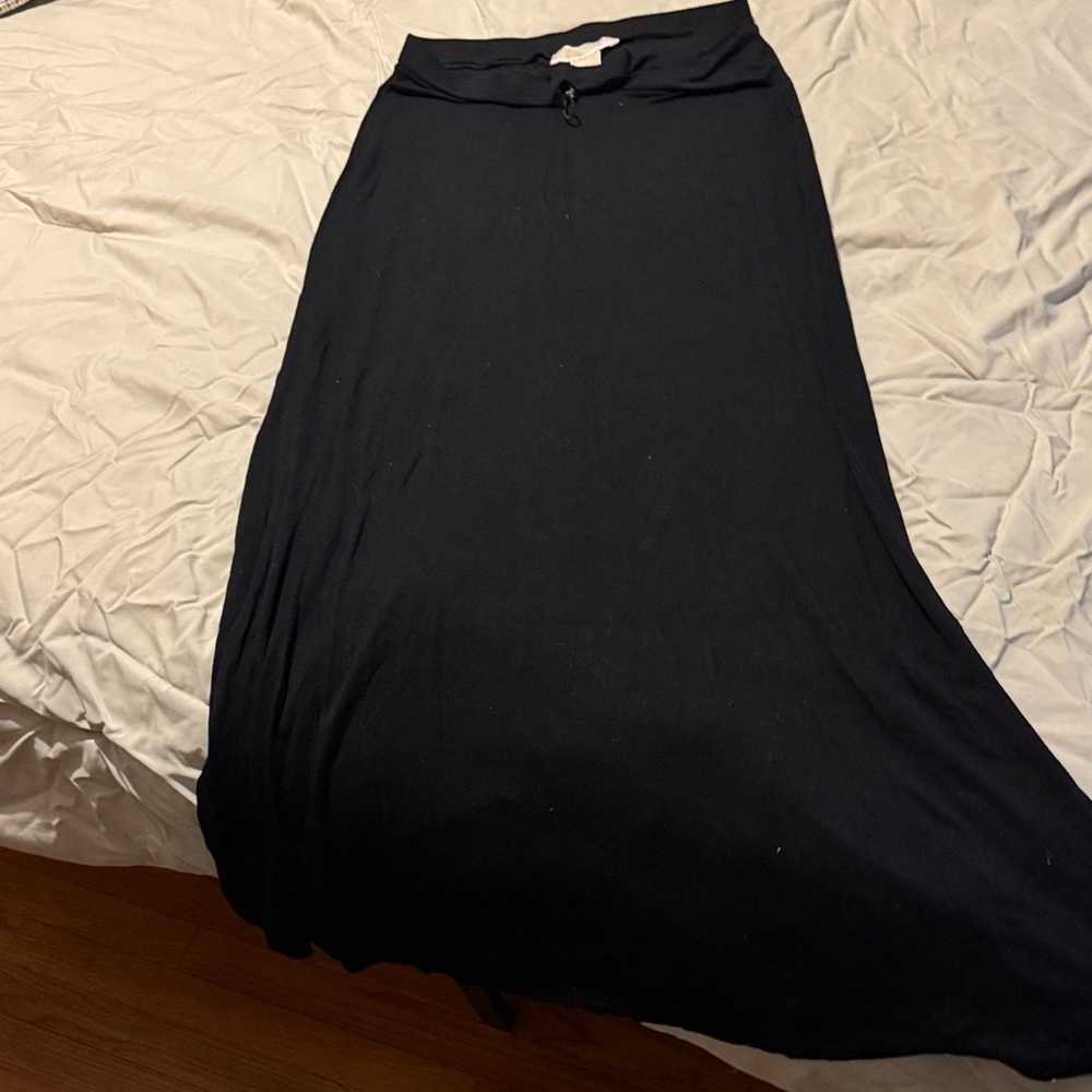 Michael Kors Black Maxi Skirt - Flowy Pull-On Style